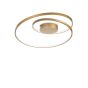 Φωτιστικό Οροφής Ø600xΗ180mm Led Dimmable 48w 3000K 5200lm Brushed Brass Ideal Lux Oz PL D60 Dali 304533