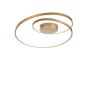 Φωτιστικό Οροφής Ø600xΗ180mm Led 48w 3000K 5200lm Brushed Brass Ideal Lux Oz PL D60 On Off 269429