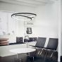 Φωτιστικό Κρεμαστό Ø600x150xΗ2150mm Led 48w 3000K 5300lm Λευκό Ideal Lux Oz SP D60 On Off 253671
