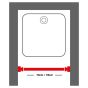 Βραχίονας Μπάνιου Αλουμινίου White 70-115cm Ø20mm Sealskin 275555210
