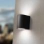 FUMAGALLI MARTA 160 2L ΑΠΛΙΚΑ ΤΟΙΧΟΥ UP & DOWN  ΜΑΥΡΗ 2X10W 192X164mm Eurolamp 145-26276