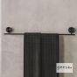 Πετσετοκρεμάστρα 60 cm Επιτοίχια Geesa Opal Black Brushed PVD 7207/60-411
