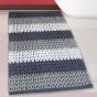 Πατάκι Μπάνιου Γκρι-Λευκό  50x80cm #2335 Cotton Chenille San Lorentzo 1509 WH-GREY