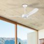 Ανεμιστήρας Οροφής Ø137x51,5cm 90w AC 220-240V,50Hz Remote Control Λευκό Ματ Eglo Hoi An 35027
