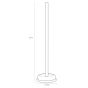 Χαρτοθήκη Επιδαπέδια 132xH521mm Sealskin Acero White 361731810