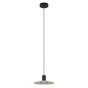 Φωτιστικό Κρεμαστό Ø250xH1500mm 1xGU10 4,6w 400lm Warm White Μαύρο-Ξύλο Φυσικό Eglo Stars of Lights Mayazes 39911