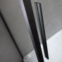 Πόρτα Ντουσιέρας Ανοιγόμενη M70xY195cm  Προφίλ Μαύρο Ματ 6 χιλ. Κρύσταλλο Clean Glass Devon Flow Pivot  PF70C-400