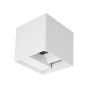 ΑΠΛΙΚΑ ΤΟΙΧΟΥ ΑΛΟΥΜΙΝΙΟΥ CUBE ΛΕΥΚΗ 10W 3CCT 100X100X100 mm ME GLASS DIFUSER ARTE ILLUMINA Eurolamp 145-20251