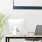 Κρεμαστό Γραμμικό Φωτιστικό D180cm Led 60w 7200lm 3CCT by switch Μαύρο Inlight 6072-180-BL