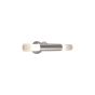 Απλίκα Χρώμιο-Οπάλ Γυαλί 1xG9 WL17066 SANTA WALL LAMP SATIN CHROME Α2 Homelighting 77-3656