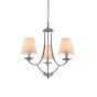 C119-3 ETNA PENDANT LAMP GREY PATINA&WHITE SHADE 1E1 HOMELIGHTING 77-3661