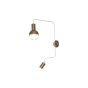 HL-3555-2S CALLIE OLD BRONZE & WHITE WALL LAMP HOMELIGHTING 77-3971