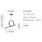 Φωτιστικό Κρεμαστό Χρυσαφί Ματ 120x40xHmax120cm Led 110w 3000K Homelighting Milea 77-8120