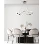 Φωτιστικό Κρεμαστό Χρωμέ 81x30xH100cm Led 64w 3000K Homelighting Malbera 77-8126