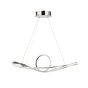 Φωτιστικό Κρεμαστό Χρωμέ 81x30xH100cm Led 64w 3000K Homelighting Malbera 77-8126