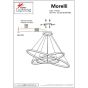 Φωτιστικό Κρεμαστό Καφετί 80xH100cm Led 131w 3000K Homelighting Morelli 77-8131