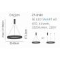 SE LED SMART 60 AMAYA PENDANT WHITE HOMELIGHTING 77-8141