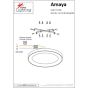 SE LED 80 AMAYA CEILING NICKEL MAT HOMELIGHTING 77-8158