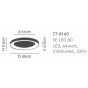 SE LED 80 AMAYA CEILING BRUSHED GOLD HOMELIGHTING 77-8160
