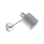 SE21-NM-22-SH2 ADEPT WALL LAMP Nickel Matt Wall lamp Grey Shade+ HOMELIGHTING 77-8329