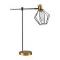 SE21-GM-36-GR1 ADEPT TABLE LAMP Gold Matt and Black Metal Table Lamp Black Metal Grid+ HOMELIGHTING 77-8339