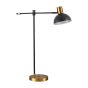 SE21-GM-36-MS3 ADEPT TABLE LAMP Gold Matt and Black Metal Table Lamp Black Metal Shade+ HOMELIGHTING 77-8343