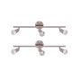 SE 140-C3 (x2) Saba Packet Nickel mat adjustable spotlight+ HOMELIGHTING 77-8848