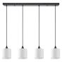 SE21-BL-B10-4BL-SH1 ADEPT PENDANT White Shade Pendant+ HOMELIGHTING 77-9021