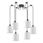 SE21-BL-B10-BL6-SH1 ADEPT PENDANT White Shade Pendant + HOMELIGHTING 77-9024