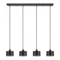 SE21-BL-B10-4BL-MS1 ADEPT PENDANT Black Metal Shade+ HOMELIGHTING 77-9040