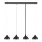 SE21-BL-B10-4BL-MS3 ADEPT PENDANT Black Metal Shade + HOMELIGHTING 77-9056