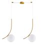 SE21-GM2-40 SCEPTRE GOLD MATT PENDANT OPAL GLASS+ HOMELIGHTING 77-9064