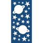 Rocket & Stars φωσφορίζοντα τοίχου S Ango 77226