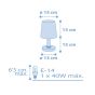 Starlight Blue κομοδίνου φωτιστικό Ango 82211 T