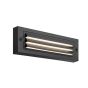 ΦΩΤΙΣΤΙΚΟ ΤΟΙΧΟΥ ΜΕ ΓΡΙΛΙΕΣ LED 6W 255X42X90 3CCT IP65 ΜΑΥΡΟ"SENARIO" ARTE ILLUMINA Eurolamp 145-52109