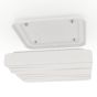  Πλαφονιέρα Οροφής Κλασική Πλαστική Ø28cm LED σε Λευκό χρώμα Eglo Ferentino 900609