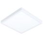 Πλαφονιέρα Λευκή Τετράγωνη 28,5cm IP44 LED Panel 20w 3000K 2400lm Eglo Fueva 5 99268