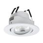 Χωνευτό Σποτ Στρογγυλό Λευκό 8,8x8,8cm LED 2700-6500K 345lm Ρυθμιζόμενο Εφαρμογή-Τηλεχειριστήριο Eglo Saliceto 99671