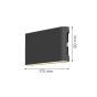 InLight Niskey - LED 14W 3CCT Up and Down Wall Light in Anthracite Color 80204140
