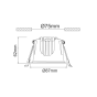 LED ΛΕΥΚΟ ΧΩΝΕΥΤΟ ΦΩΤΙΣΤΙΚΟ 10W 6500K 1100Lm 40° IP44 230V AC Ra80 Φ87*62MM 5YRS ACA DOL1065