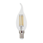 LED FILAMENT E14 STEP-DIM C35 WITH TIP 4W 2700K 230V AC 570LM RA80 ACA FLAM4WWTIPSD