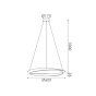 ΚΡΕΜΑΣΤΟ Φ/Σ LED 32W 2500LM CCT IP20 ΧΡΥΣΟ ΜΕΤΑΛΛΙΚΟ + ΑΚΡΥΛΙΚΟ  ACA HM24LEDP60GDCCT