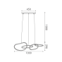 ΚΡΕΜΑΣΤΟ Φ/Σ LED 60W 4800LM CCT IP20 ΧΡΥΣΟ ΑΤΣΑΛΙ + ΑΚΡΥΛΙΚΟ ACA HM88LEDP4GDCCT