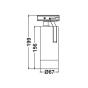 SAND WHITE LED ZOOMABLE TRACK LUMINAIRE 15W 4000K 1-PHASE 20-50° 1500LM MAX. 230V AC Ra80 5YRS ACA MEL1540W2