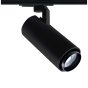 SAND BLACK LED ZOOMABLE TRACK LUMINAIRE 25W 3000K 1-PHASE 25-60° 2800LM MAX. 230V AC Ra80 5YRS ACA MEL2530B2