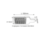 LED STREET LUMINAIRE 36W 3960LM 4000K 120X50˚ CLASS I 230V AC IP66 ACA NOLA3640