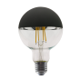 LED FILAMENT E27 DIM G95 BLACK 8W 2700K 230V AC 900LM RA80 ACA PALA958WWDIMB