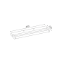 ΕΠΙΤΟΙΧΟ Φ/Σ LED 6W 380LM 3000K ΜΑΥΡΟ ΑΛΟΥΜΙΝΙΟ 400Χ100Χ25ΜΜ BATI ACA PN283LED40BK