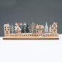 WOODEN XMAS COUNTDOWN WITH TREES ΔΙΑΚΟΣΜΗΤΙΚΟ ΜΟΤΙΦ 33x5x10cm ACA X063362