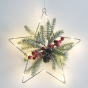 "HANGING STAR" 15 MINI LED WW Λ/ΚΙΑ ΜΠ/ΡΙΕΣ (3AA) IP20 30X30CM, 30CM ΔΙΑΦ. ΚΑΛΩΔΙΟ ACA X09151104